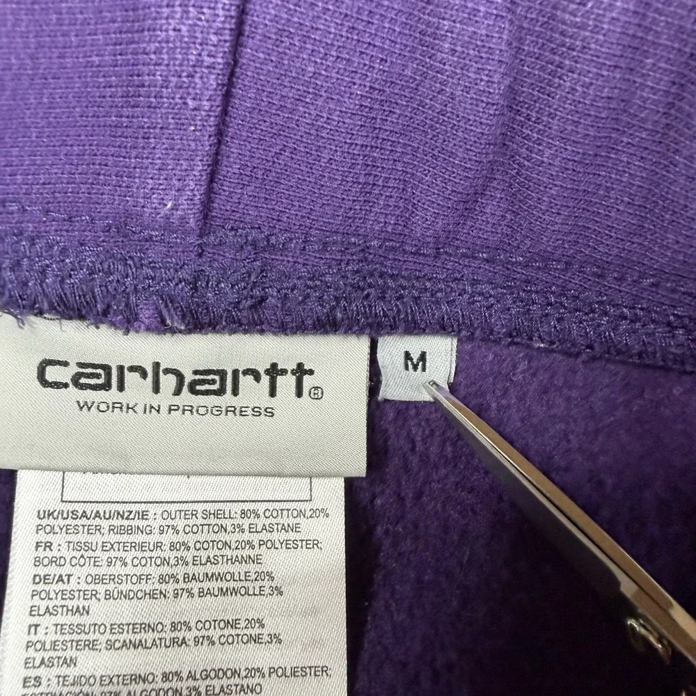 Carhartt WIP Work In Progress Purple Sweat Shorts Mens Size Medium Drawstring
